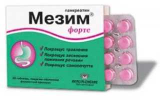 Показания к применению Мезима Форте