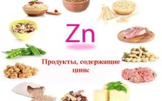 Продукты, где больше всего содержится цинка